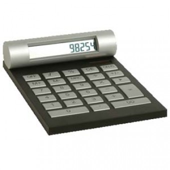 Calculadora con pantalla cilindrica